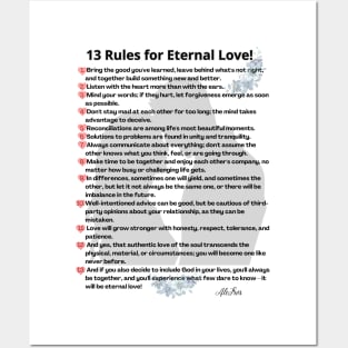 13 rules for eternal love! Posters and Art